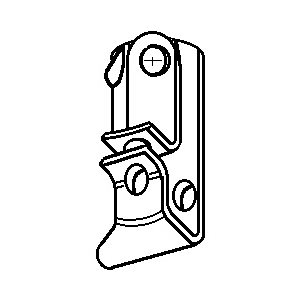Galvanized door handle lock assy,UT