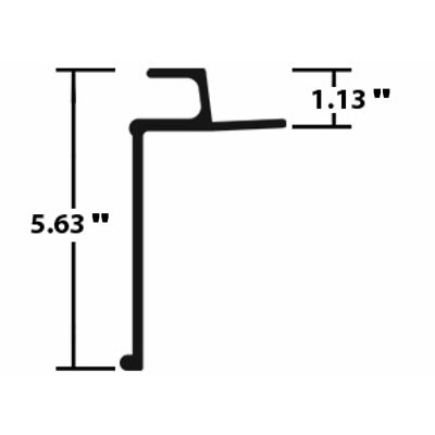 Duraplate top rail 30'